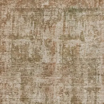 3' X 5' Beige And Copper Abstract Washable Indoor Outdoor Area Rug