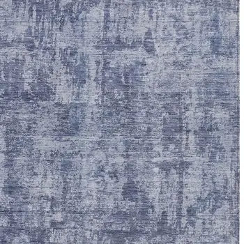 8' X 10' Blue And Ivory Abstract Washable Indoor Outdoor Area Rug