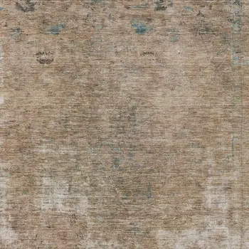 5' X 8' Beige And Taupe Abstract Washable Indoor Outdoor Area Rug