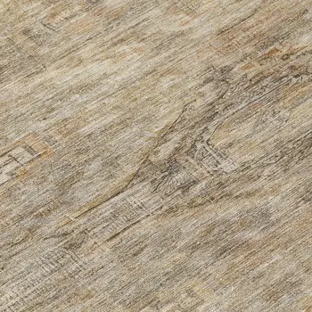 8' Brown And Taupe Round Aztec Washable Indoor Outdoor Area Rug