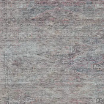 5' X 8' Pewter And Gray Aztec Washable Indoor Outdoor Area Rug