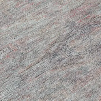 8' Pewter And Gray Round Aztec Washable Indoor Outdoor Area Rug