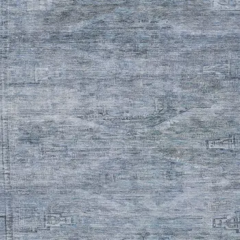 5' X 8' Sky Blue And Gray Aztec Washable Indoor Outdoor Area Rug