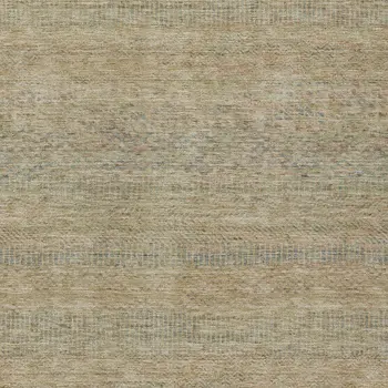 9' X 12' Beige And Taupe Striped Washable Indoor Outdoor Area Rug
