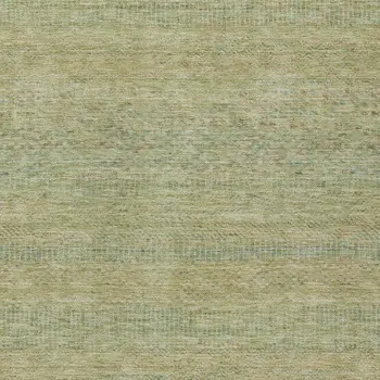 10' X 14' Wheat And Sage Striped Washable Indoor Outdoor Area Rug