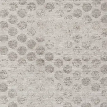 3' X 5' Taupe And Beige Polka Dot Washable Indoor Outdoor Area Rug