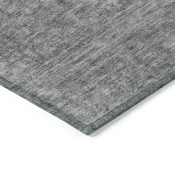 5' X 8' Gray And Beige Abstract Washable Indoor Outdoor Area Rug