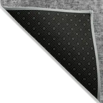 8' X 10' Gray And Beige Abstract Washable Indoor Outdoor Area Rug