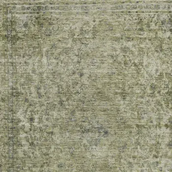 8' X 10' Sage And Beige Abstract Washable Indoor Outdoor Area Rug