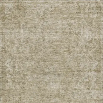10' X 14' Tan And Beige Abstract Washable Indoor Outdoor Area Rug