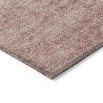 8' X 10' Blush And Mauve Medallion Washable Indoor Outdoor Area Rug