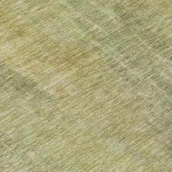 8' Artichoke Green And Fern Green Round Abstract Washable Indoor Outdoor Area Rug