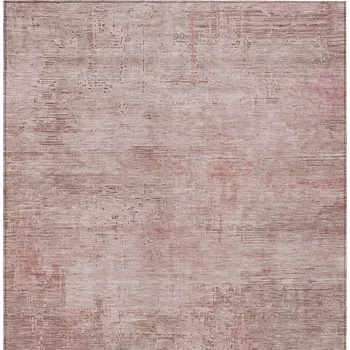 10' X 14' Blush And Pink Abstract Washable Indoor Outdoor Area Rug
