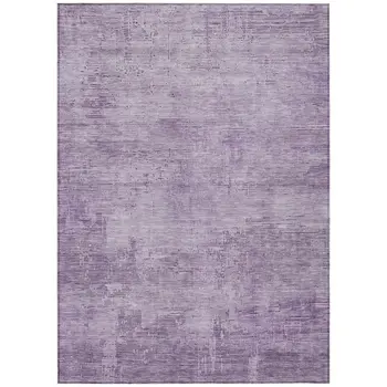 10' X 14' Lavender And Plum Abstract Washable Indoor Outdoor Area Rug