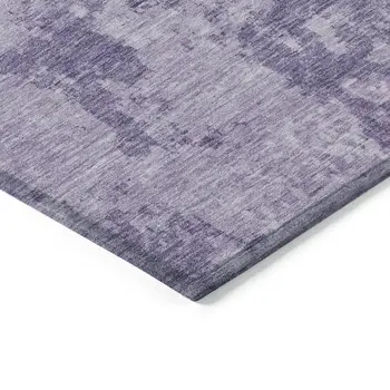 5' X 8' Plum And Purple Abstract Washable Indoor Outdoor Area Rug