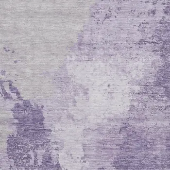 5' X 8' Plum And Purple Abstract Washable Indoor Outdoor Area Rug