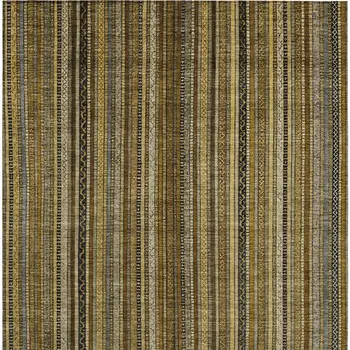 3' X 5' Brown Beige And Gold Striped Washable Indoor Outdoor Area Rug