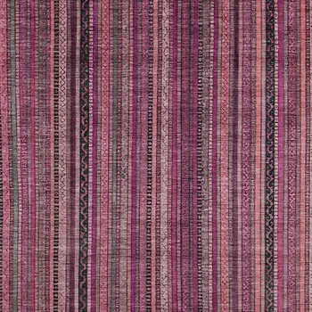 5' X 8' Pink Mauve And Blush Striped Washable Indoor Outdoor Area Rug