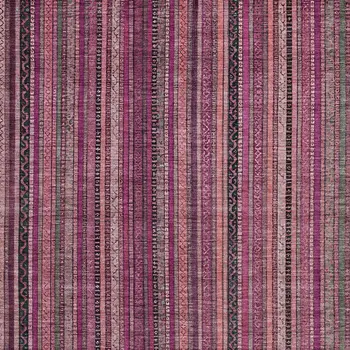 9' X 12' Pink Mauve And Blush Striped Washable Indoor Outdoor Area Rug