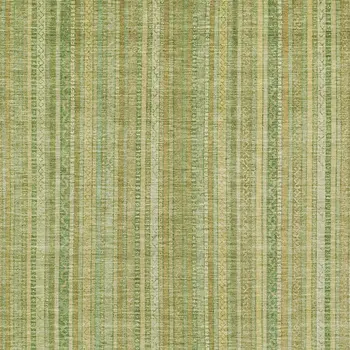 8' X 10' Artichoke Green Fern Green And Gold Striped Washable Indoor Outdoor Area Rug