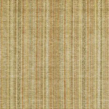 8' X 10' Wheat Gold And Beige Striped Washable Indoor Outdoor Area Rug
