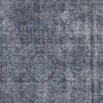5' X 8' Blue And Gray Medallion Washable Indoor Outdoor Area Rug