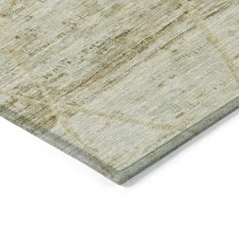 8' X 10' Wheat And Gold Trellis Washable Indoor Outdoor Area Rug
