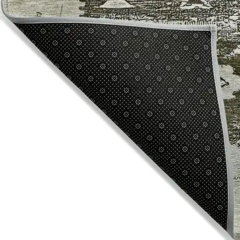 3' X 5' Brown And Ivory Aztec Washable Indoor Outdoor Area Rug