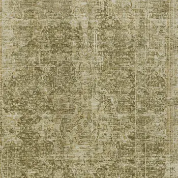 9' X 12' Brown And Beige Abstract Washable Indoor Outdoor Area Rug