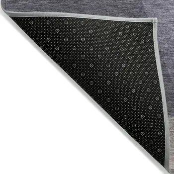 8' X 10' Purple Gray And Beige Geometric Washable Indoor Outdoor Area Rug