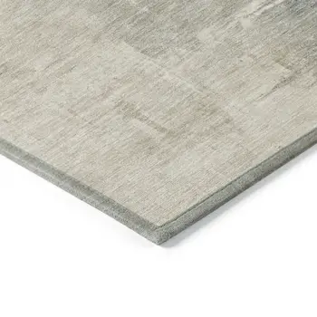 5' X 8' Beige Taupe And Ivory Abstract Washable Indoor Outdoor Area Rug