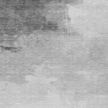 3' X 5' Gray And Silver Abstract Washable Indoor Outdoor Area Rug