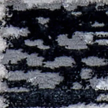 8' Gray And Black Abstract Distressed Runner Rug