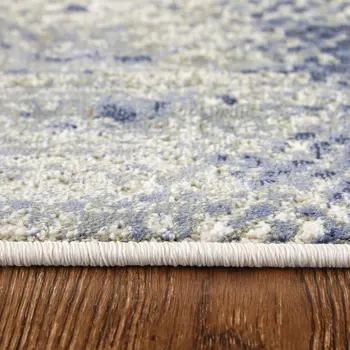 6' X 9' Gray And Ivory Abstract Area Rug