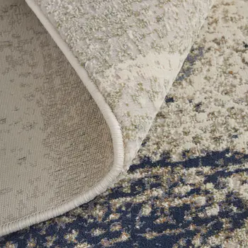 8' X 12' Gray And Ivory Abstract Area Rug