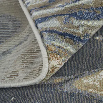 5' X 8' Gray And Ivory Abstract Area Rug