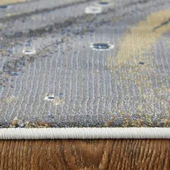 8' X 12' Gray And Ivory Abstract Area Rug