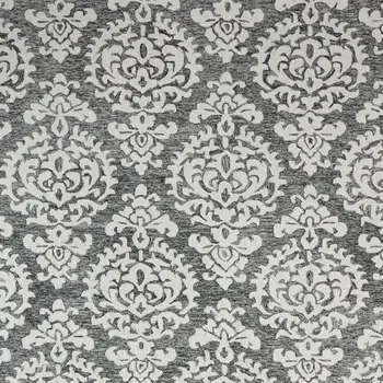 10' X 14' Gray Ivory And Black Floral Hand Tufted Area Rug