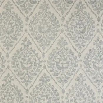 10' X 14' Ivory And Gray Floral Hand Tufted Area Rug