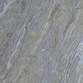 10' X 14' Blue Green And Gray Abstract Hand Tufted Area Rug