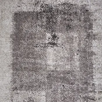 10' X 13' Gray Black And Taupe Abstract Distressed Area Rug