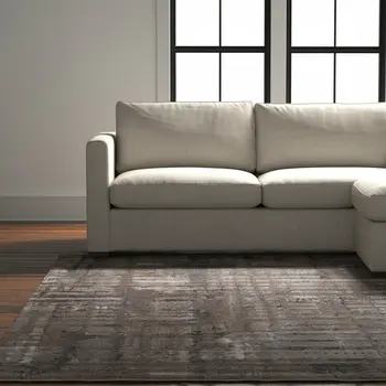 12' X 15' Brown Tan And Ivory Abstract Distressed Area Rug