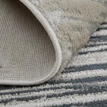 12' X 18' Black Silver And Taupe Geometric Area Rug