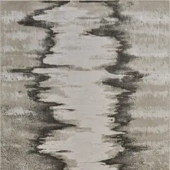 12' X 18' Gray Taupe And Ivory Abstract Area Rug