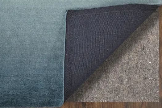 5' X 8' Taupe Blue And Tan Geometric Hand Tufted Area Rug