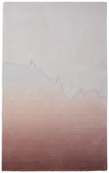 5' X 8' Pink And Ivory Ombre Hand Tufted Area Rug
