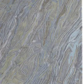 5' X 8' Blue Green And Gray Abstract Hand Tufted Area Rug