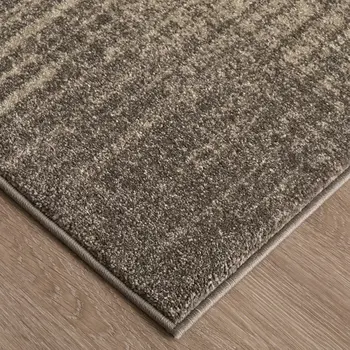 5' X 8' Ivory Taupe And Pink Abstract Area Rug