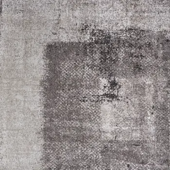 5' X 8' Gray Black And Taupe Abstract Distressed Area Rug