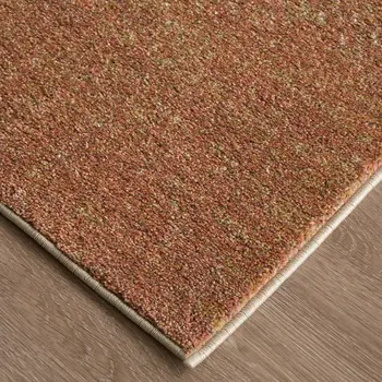 5' X 8' Brown Tan And Blue Abstract Distressed Area Rug